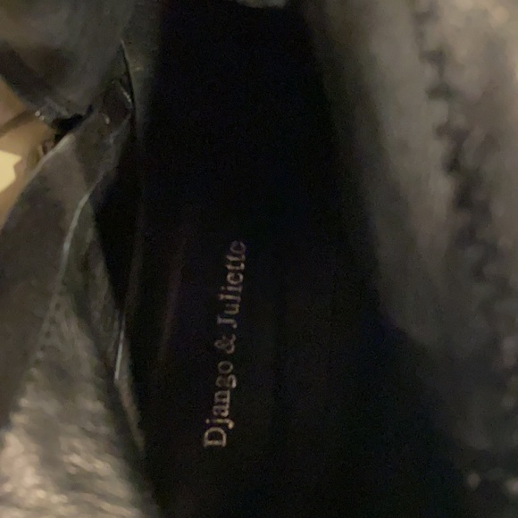 Hobbs black leather knee high Boots sz 41 - Picture 3 of 4